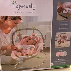 Ingenuity Cradling Bouncer - Pink